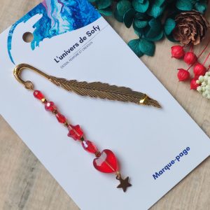 Marque-page avec perles