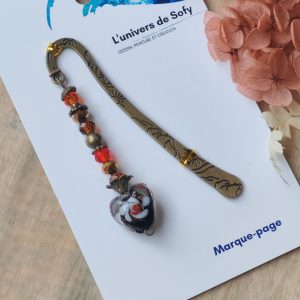 Marque-page avec perles