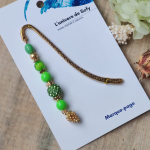 Marque-page avec perles