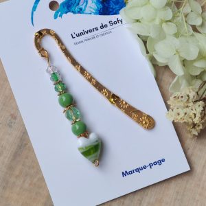 Marque-page avec perles