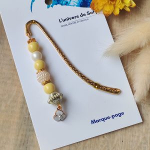 Marque-page avec perles