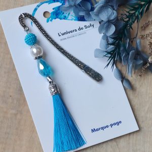 Marque-page avec perles
