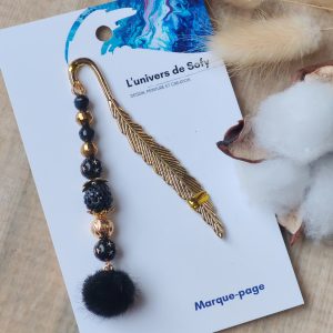 Marque-page avec perles