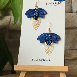 Boucles d'oreilles en Simili cuir