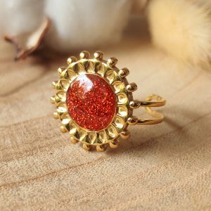 Bague ajustable en résine