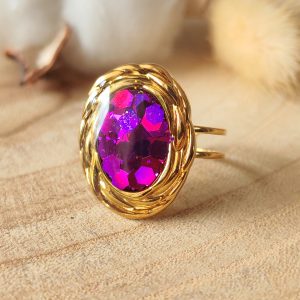 Bague ajustable en résine