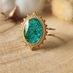Bague ajustable en résine