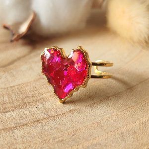 Bague ajustable en résine
