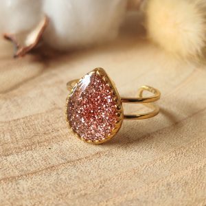 Bague ajustable en résine