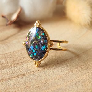 Bague ajustable en résine