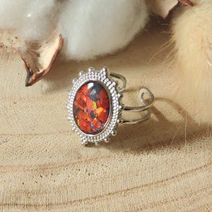 Bague ajustable en résine