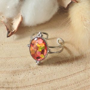 Bague ajustable en résine