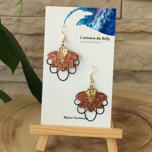 Boucles d'oreilles en Simili cuir