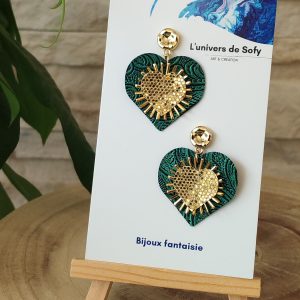 Boucles d'oreilles en Simili cuir