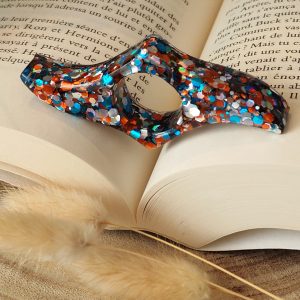 Bague de lecture en résine - taille moyen pouce