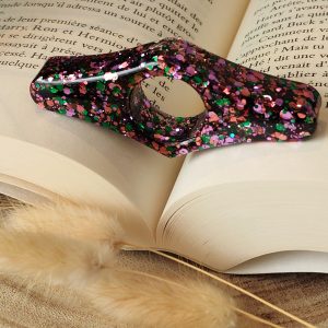 Bague de lecture en résine - taille moyen pouce