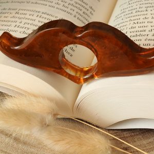 Bague de lecture en résine - taille moyen pouce