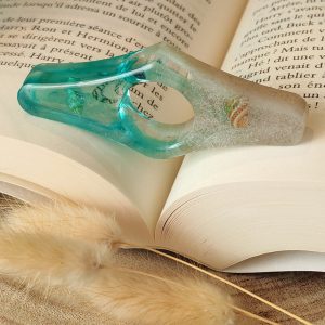 Bague de lecture en résine - taille moyen pouce