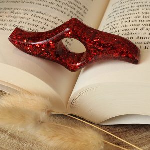 Bague de lecture en résine - taille petit pouce