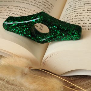 Bague de lecture en résine - taille petit pouce