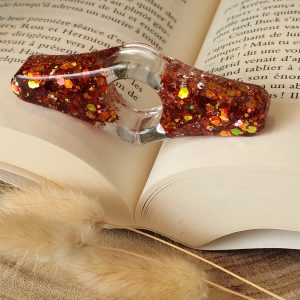 Bague de lecture en résine - taille petit pouce