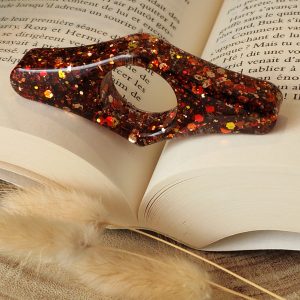 Bague de lecture en résine - taille gros pouce