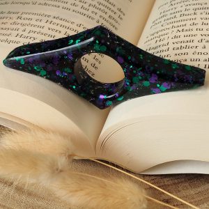 Bague de lecture en résine - taille moyen pouce