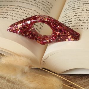 Bague de lecture en résine - taille moyen pouce