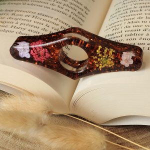 Bague de lecture en résine - taille petit pouce