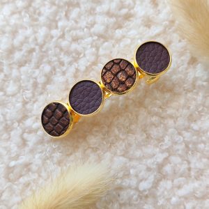 Barrette simili cuir
