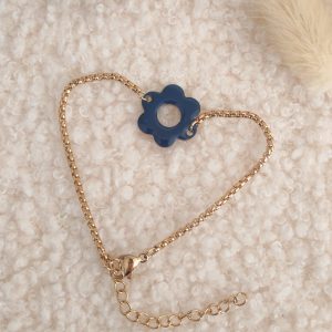 Bracelet chaîne fleur