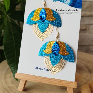 Boucles d'oreilles en Simili cuir