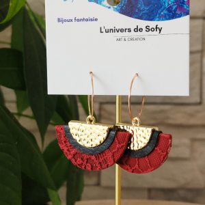 Créoles en Simili cuir