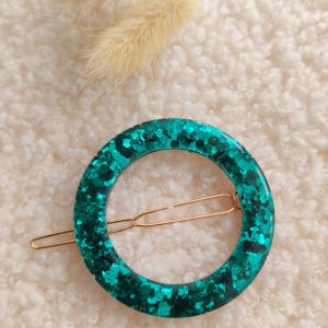 Barrette ronde résine