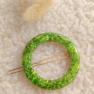 Barrette ronde résine