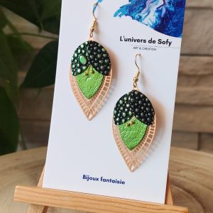 Boucles d'oreilles en Simili cuir