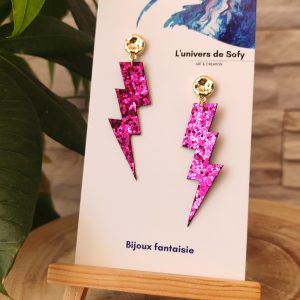 Boucles d'oreilles en Simili cuir
