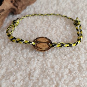 Bracelet ajustable en bois de bambou