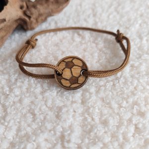 Bracelet ajustable en bois de bambou