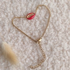 Bracelet chaîne coquillage