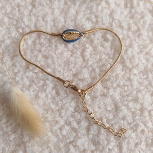 Bracelet chaîne coquillage