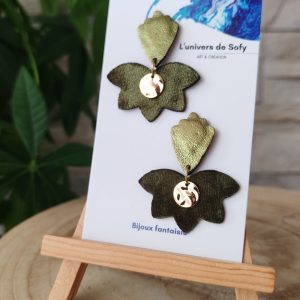 Boucles d'oreilles similicuir