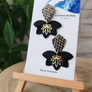 Boucles d'oreilles similicuir