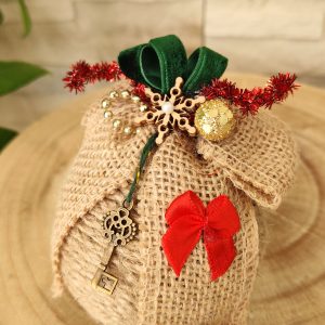 Boules de Noël en corde de lin